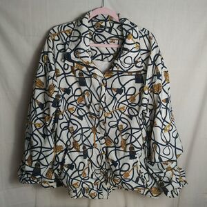 EVR Jacket Women's 3X - Keys - Tassels - Plus - Vintage Baroque Bomber Royalty